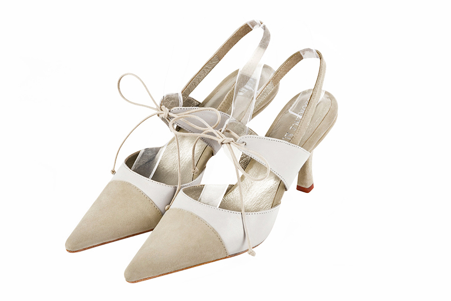Off white dress shoes for women - Florence KOOIJMAN